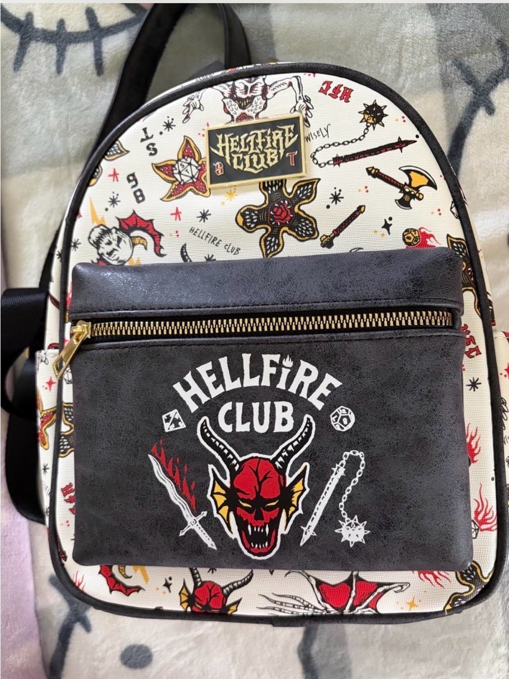 NWT Stranger Things Hellfire Club Mini Backpack BoxLunch Exclusive